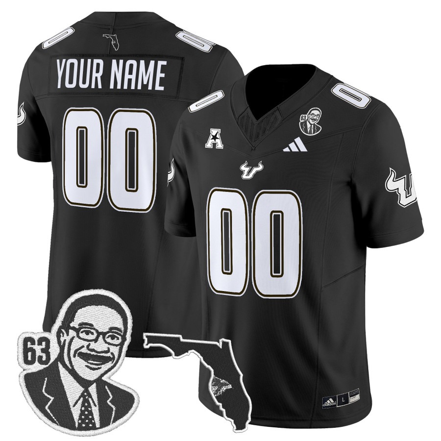 Men's South Florida Bulls Custom 'Lee Roy Selmon Legacy Edition' Vapor F.U.S.E. Limited Stitched Football Jersey - Black Men's South Florida Bulls Custom 'Lee Roy Selmon Legacy Edition' Vapor F.U.S.E. Limited Stitched Football Jersey - Black