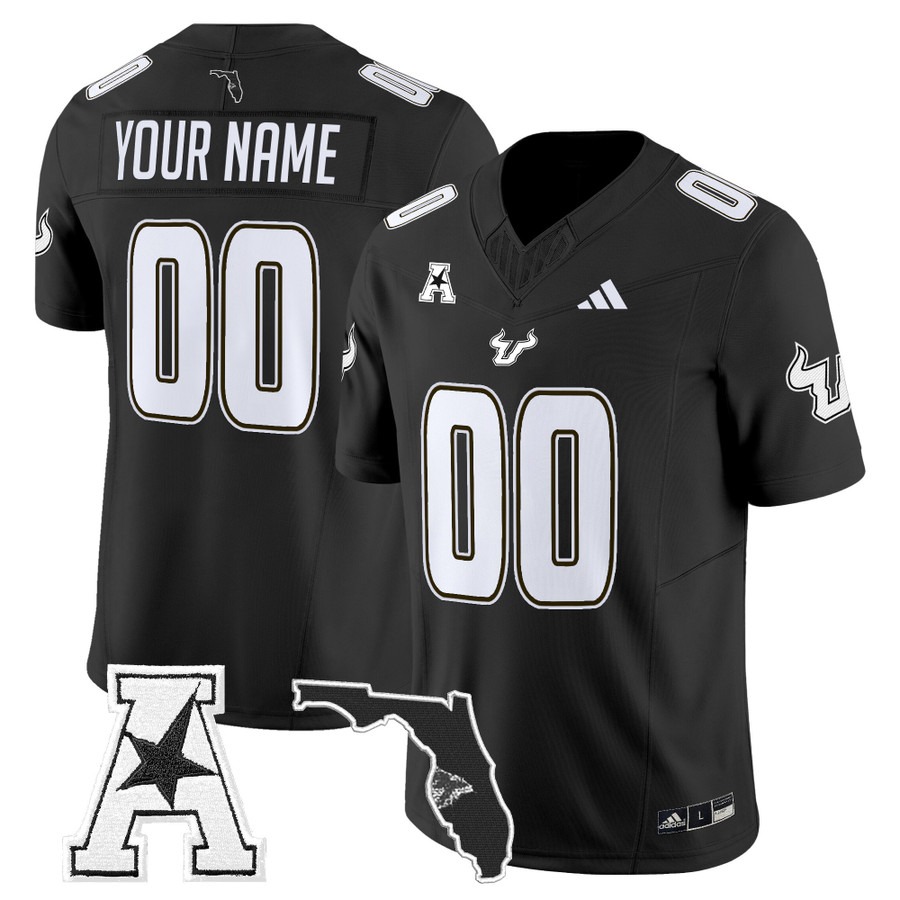 Men's South Florida Bulls Custom Black 2025 Vapor F.U.S.E. Limited Stitched Football Jersey Men's South Florida Bulls Custom Black 2025 Vapor F.U.S.E. Limited Stitched Football Jersey