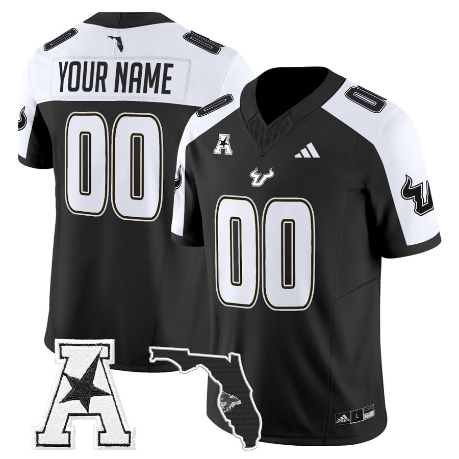 Men's South Florida Bulls Custom Black Alternate 2025 Vapor F.U.S.E. Limited Stitched Football Jersey Men's South Florida Bulls Custom Black Alternate 2025 Vapor F.U.S.E. Limited Stitched Football Jersey