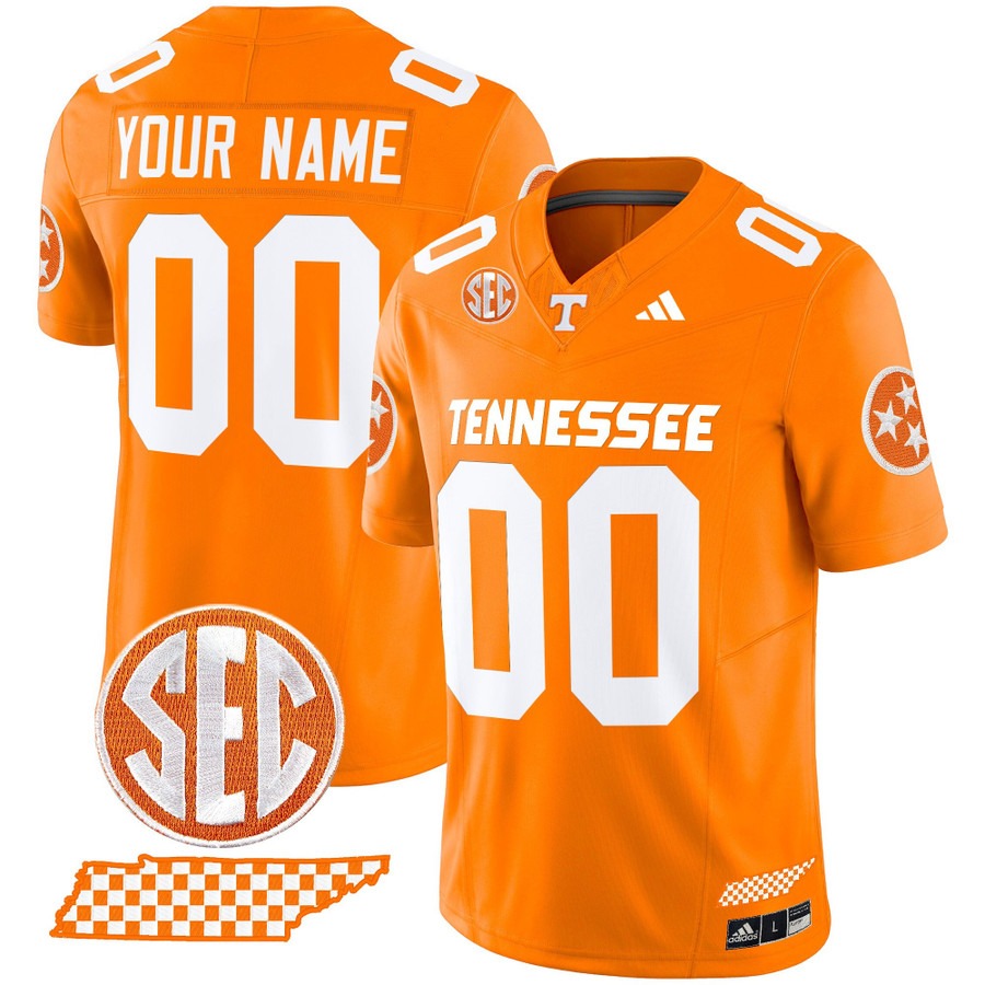 Men's Tennessee Volunteers Custom Orange Vapor F.U.S.E. Limited Stitched Football Jersey