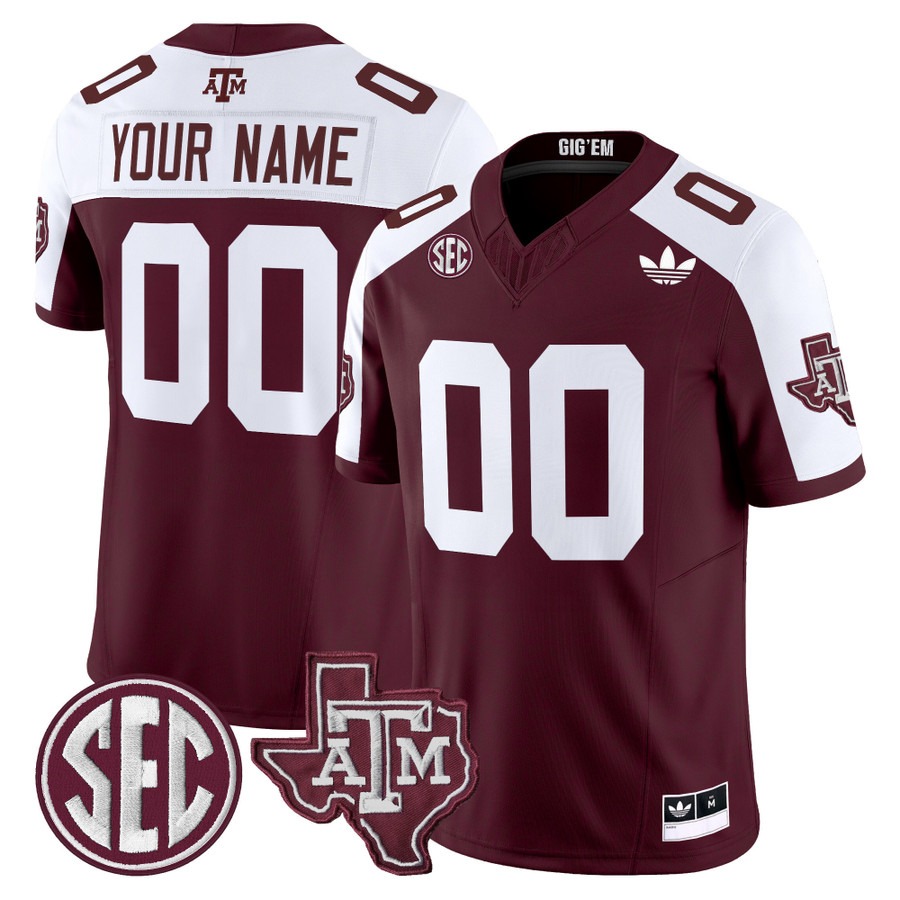 Men's Texas A&M Aggies Custom Maroon Alternate 2025 Vapor F.U.S.E. Limited V2 Stitched Football Jersey Men's Texas A&M Aggies Custom Maroon Alternate 2025 Vapor F.U.S.E. Limited V2 Stitched Football Jersey