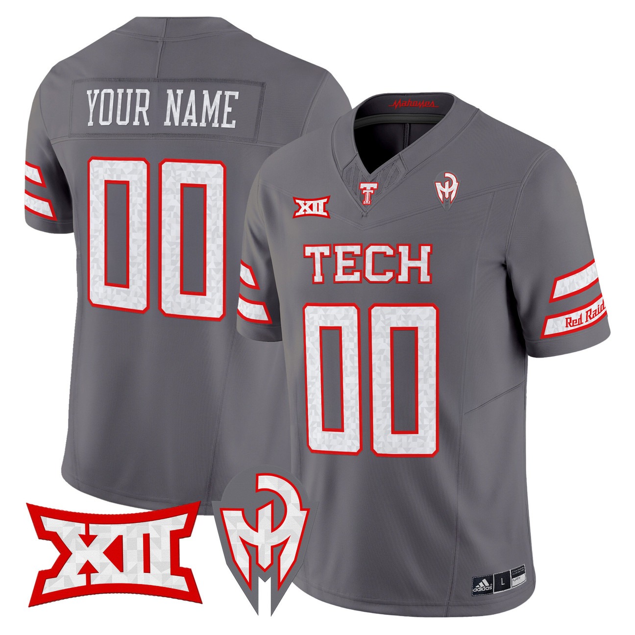 Men's Texas Tech Red Raiders Custom Grey Too Cold 2025 Vapor F.U.S.E. Limited Stitched Football Jersey - Mahomes Collection Men's Texas Tech Red Raiders Custom Grey Too Cold 2025 Vapor F.U.S.E. Limited Stitched Football Jersey - Mahomes Collection