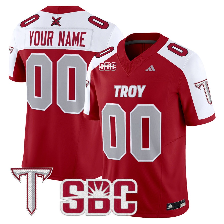 Men's Troy Trojans Custom Cardinal Alternate 2025 Vapor F.U.S.E. Limited Stitched Football Jersey