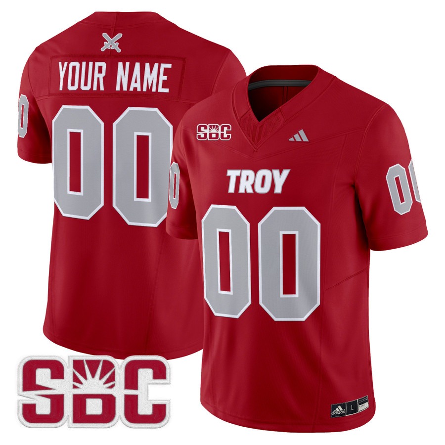 Men's Troy Trojans Custom Cardinal 2025 Vapor F.U.S.E. Limited Stitched Football Jersey