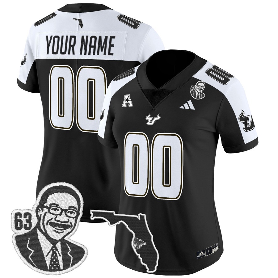Women's South Florida Bulls Custom 'Lee Roy Selmon Legacy Edition' Vapor Limited Stitched Football Jersey - Black Alternate Women's South Florida Bulls Custom 'Lee Roy Selmon Legacy Edition' Vapor Limited Stitched Football Jersey - Black Alternate