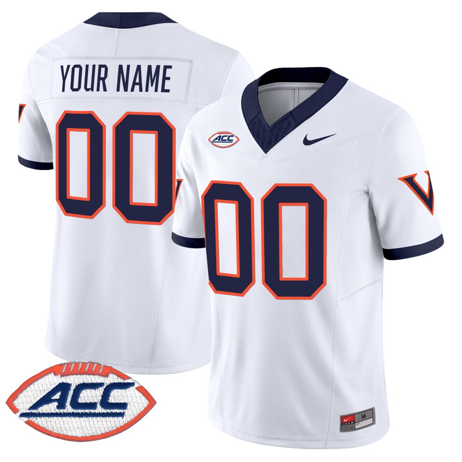 Men's Virginia Cavaliers Custom White 1995 Throwbacks F.U.S.E. Vapor Limited Stitched Football Jersey