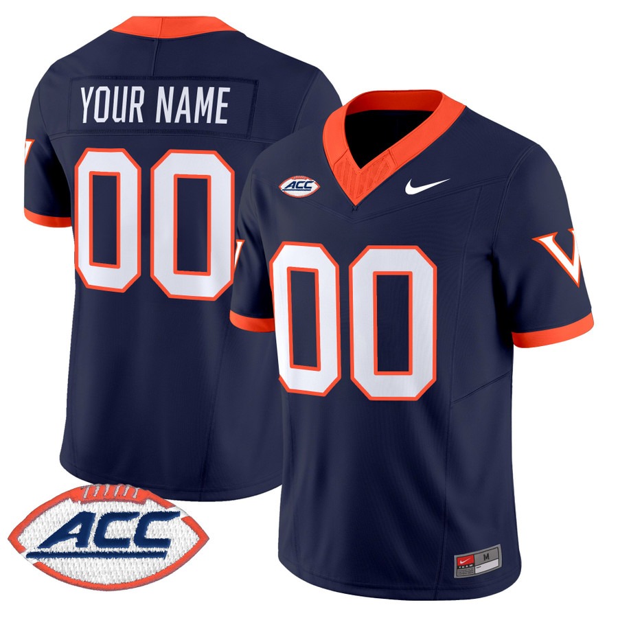 Men's Virginia Cavaliers Custom Navy 1995 Throwbacks F.U.S.E. Vapor Limited Stitched Football Jersey