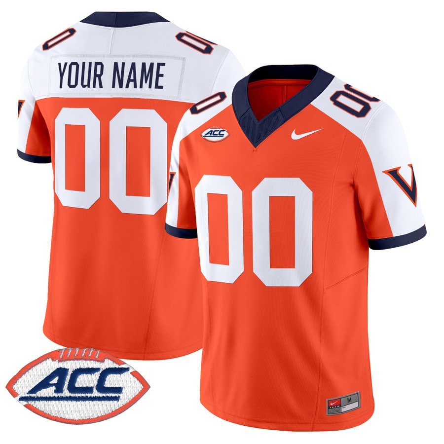 Men's Virginia Cavaliers Custom Orange Alternate 1995 Throwbacks F.U.S.E. Vapor Limited Stitched Football Jersey