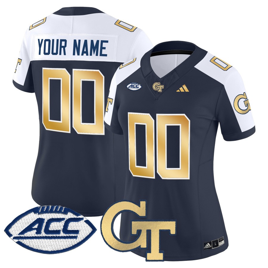 Women's Georgia Tech Yellow Jackets Custom Dark Grey Alternate 2025 Vapor F.U.S.E. Limited Stitched Football Jersey Women's Georgia Tech Yellow Jackets Custom Dark Grey Alternate 2025 Vapor F.U.S.E. Limited Stitched Football Jersey