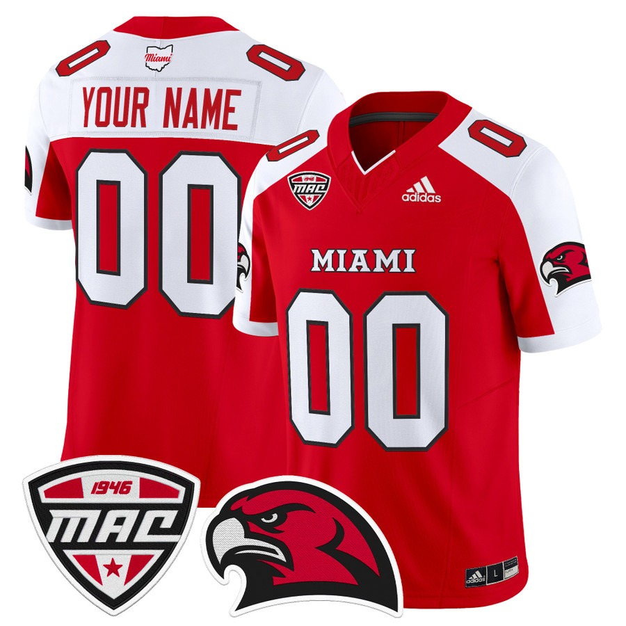 Men's Miami RedHawks Custom Red Alternate 2025 Vapor F.U.S.E. Limited Stitched Football Jersey