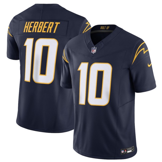 Youth Los Angeles Chargers #10 Justin Herbert Navy 2024 F.U.S.E Vapor Limited Stitched Football Jersey
