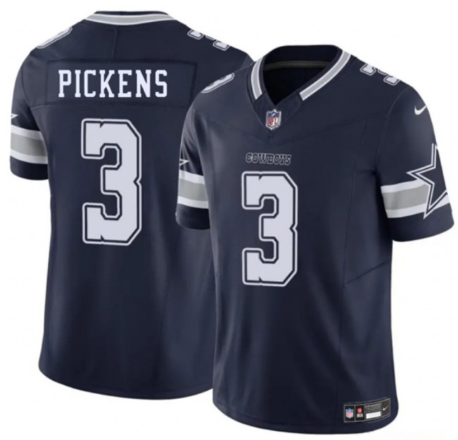 Youth Dallas Cowboys #3 George Pickens Navy F.U.S.E. Limited Stitched Football Jersey