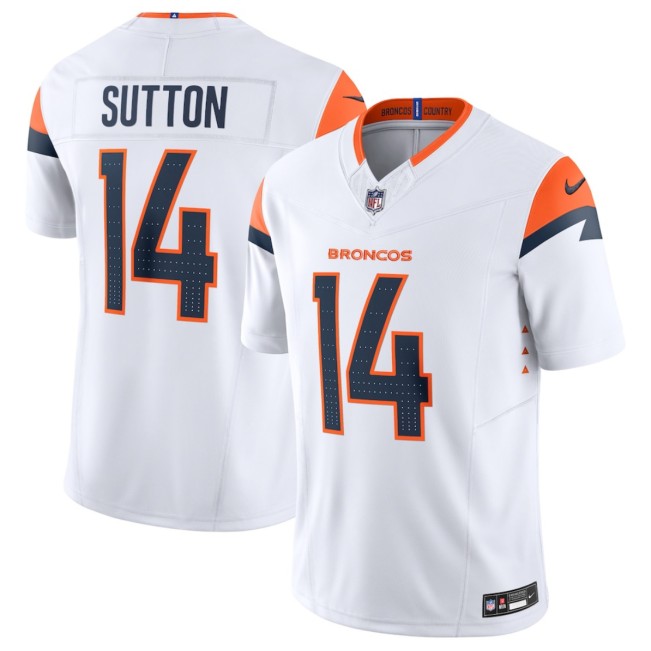Youth Denver Broncos #14 Courtland Sutton White 2024 F.U.S.E Vapor Untouchable Limited Stitched Jersey