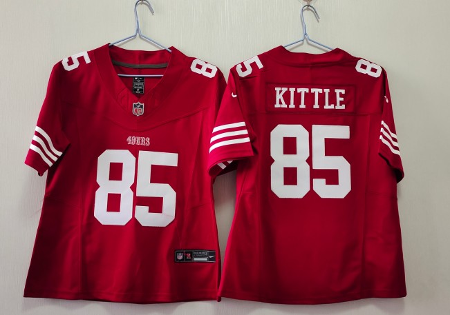 Youth San Francisco 49ers #85 George Kittle Red 2024 F.U.S.E. Vapor Untouchable Limited Stitched Football Jersey