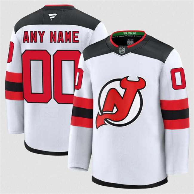 Women's New Jersey Devils Active Player Custom White 2024-25 Away Stitched Hockey Jersey Women's New Jersey Devils Active Player Custom White 2024-25 Away Stitched Hockey Jersey