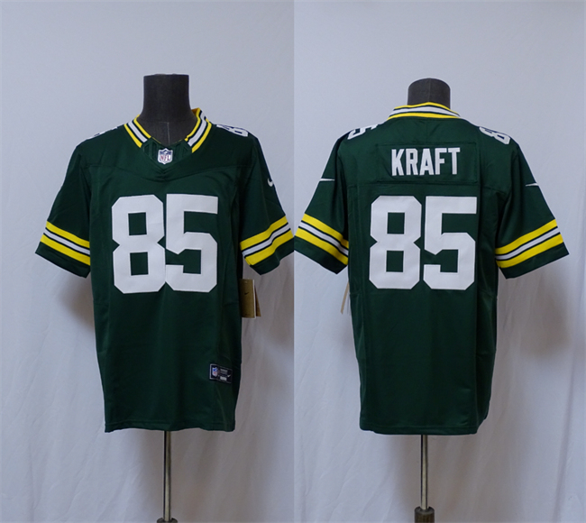 Men's Green Bay Packers #85 Tucker Kraft  Green Vapor 2025 F.U.S.E. Limited Stitched Football Jersey Men's Green Bay Packers #85 Tucker Kraft  Green Vapor 2025 F.U.S.E. Limited Stitched Football Jersey