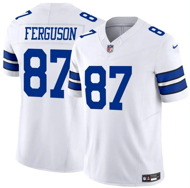 Men's Dallas Cowboys #87 Jake Ferguson White 2025 F.U.S.E Vapor Untouchable Limited Stitched Football Jersey