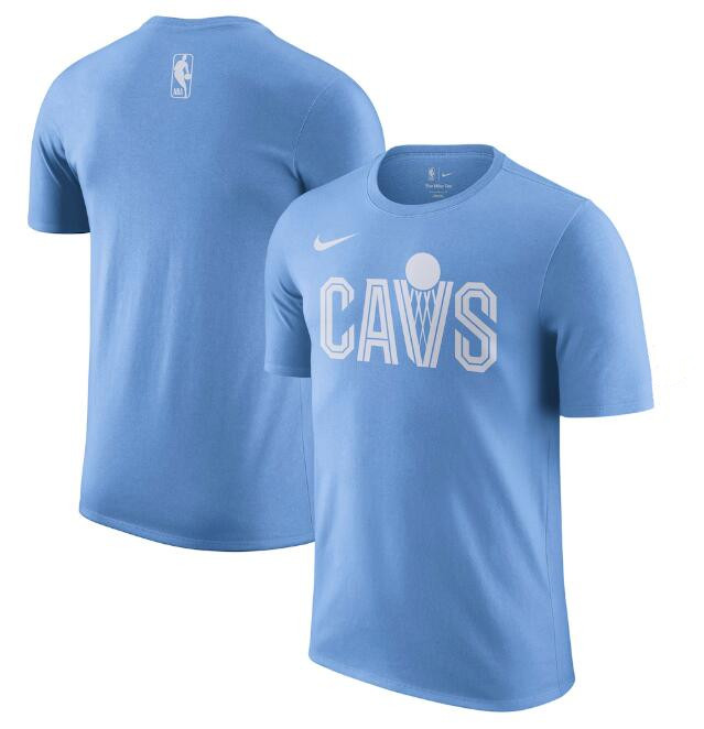 Men's Cleveland Cavaliers Blue 2024-25 City Edition Essential Logo T-Shirt Men's Cleveland Cavaliers Blue 2024-25 City Edition Essential Logo T-Shirt