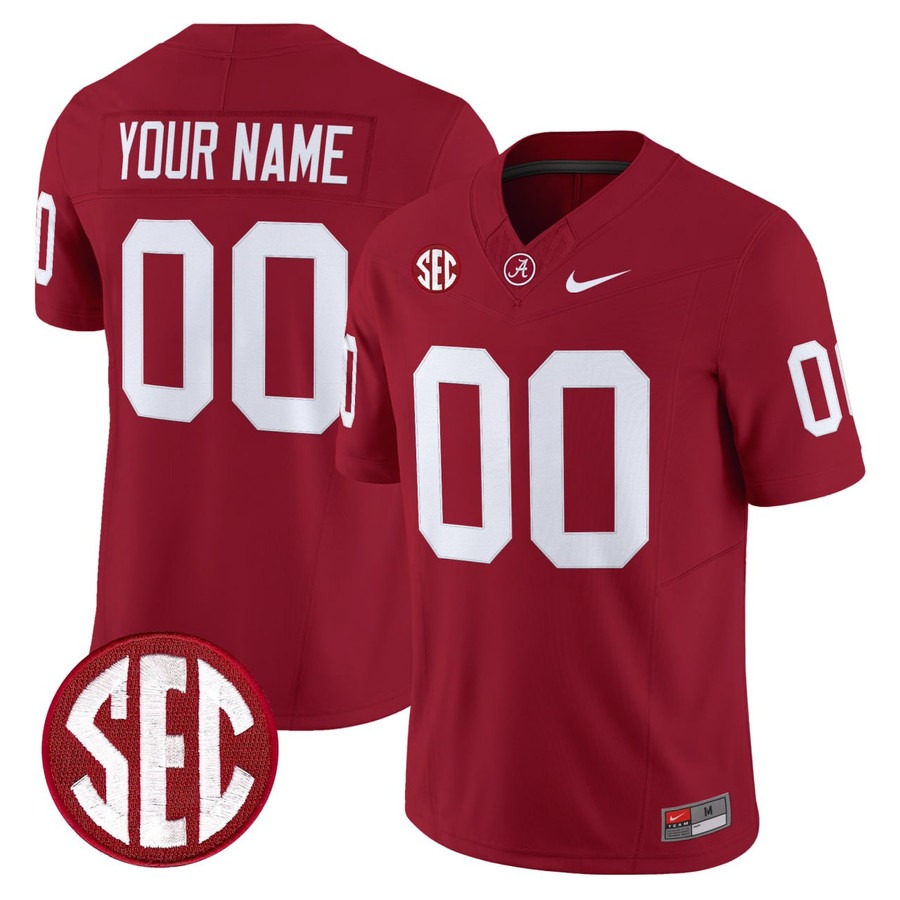 Men's Alabama Crimson Tide Custom Crimson F.US.E. Nike Vapor Stitched Football Jersey Men's Alabama Crimson Tide Custom Crimson F.US.E. Nike Vapor Stitched Football Jersey