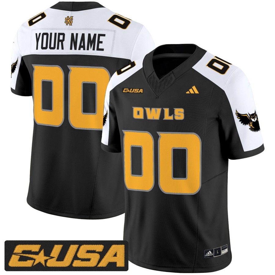 Men's Kennesaw State Owls Custom Black Alternate 2025 Vapor F.U.S.E. Limited Stitched Football Jersey Men's Kennesaw State Owls Custom Black Alternate 2025 Vapor F.U.S.E. Limited Stitched Football Jersey