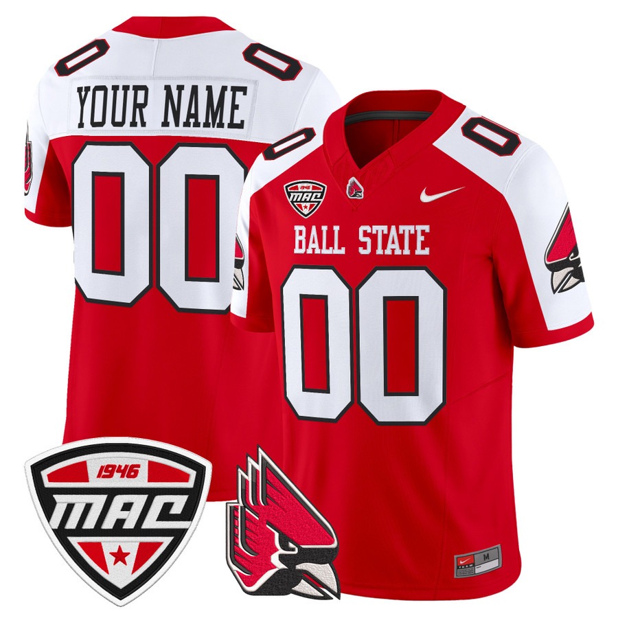 Men's Ball State Cardinals Custom Cardinal Alternate F.U.S.E. 2025 Vapor Limited Stitched Football Jersey Men's Ball State Cardinals Custom Cardinal Alternate F.U.S.E. 2025 Vapor Limited Stitched Football Jersey