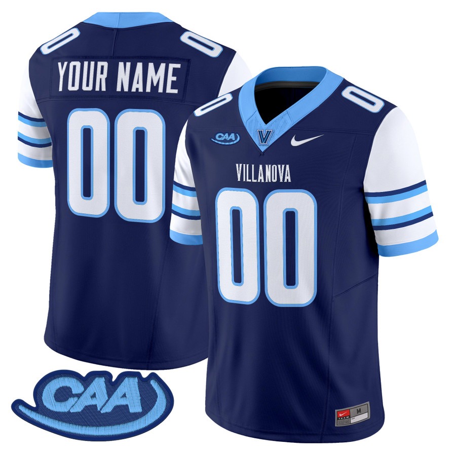Men's Villanova Wildcats Football Custom Navy F.U.S.E. 2025 Vapor Limited Stitched Jersey Men's Villanova Wildcats Football Custom Navy F.U.S.E. 2025 Vapor Limited Stitched Jersey