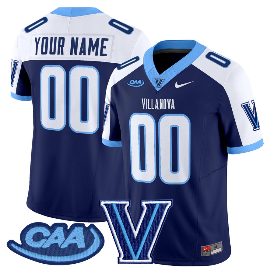 Men's Villanova Wildcats Football Custom Navy Alternate F.U.S.E. 2025 Vapor Limited Stitched Jersey Men's Villanova Wildcats Football Custom Navy Alternate F.U.S.E. 2025 Vapor Limited Stitched Jersey