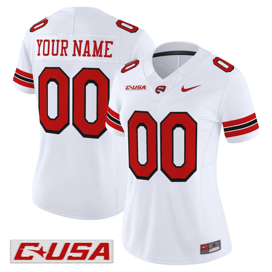 Men's Western Kentucky Hilltoppers Football Custom White F.U.S.E. 2025 Vapor Limited Stitched Jersey Men's Western Kentucky Hilltoppers Football Custom White F.U.S.E. 2025 Vapor Limited Stitched Jersey