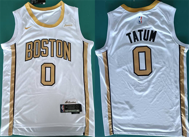 Men's Boston Celtics #0 Jayson Tatum White Stitched Basketball Jersey Men's Boston Celtics #0 Jayson Tatum White Stitched Basketball Jersey