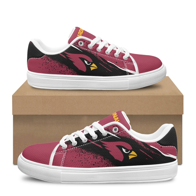 Women's Arizona Cardinals Low Top Casual Sneakers Shoes 001