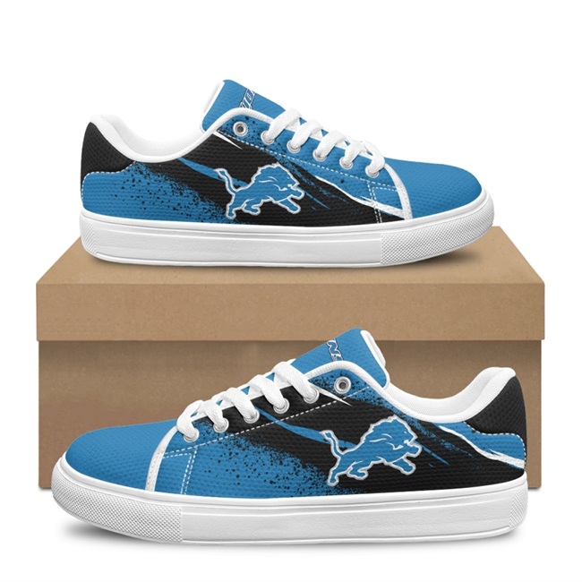 Women's Detroit Lions Low Top Casual Sneakers Shoes 001 Women's Detroit Lions Low Top Casual Sneakers Shoes 001