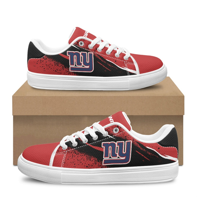 Women's New York Giants Low Top Casual Sneakers Shoes 001