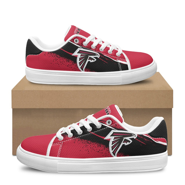 Women's Atlanta Falcons Low Top Casual Sneakers Shoes 001