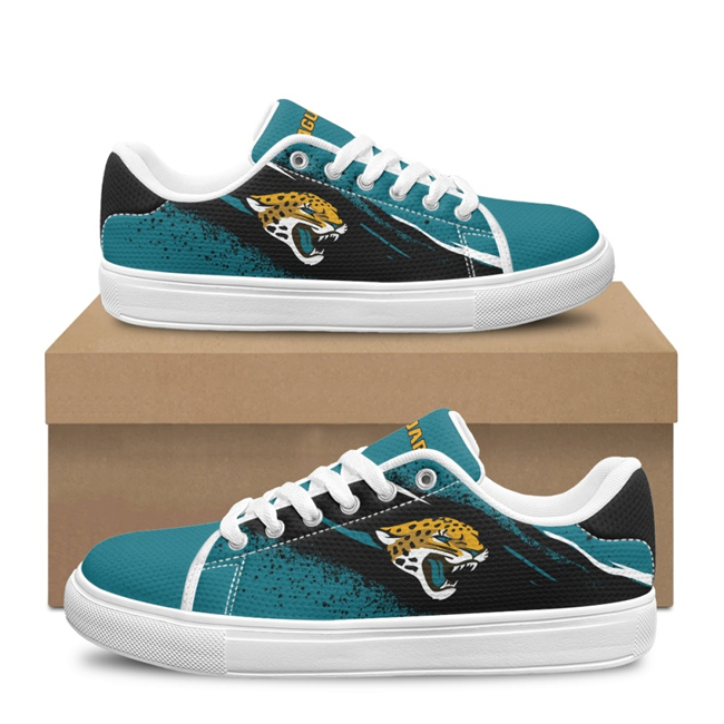 Men's Jacksonville Jaguars Low Top Casual Sneakers Shoes 001