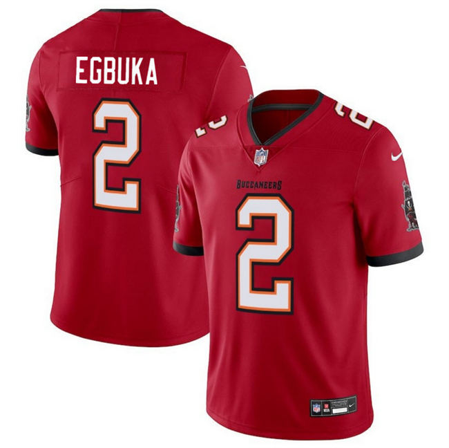 Toddlers Tampa Bay Buccaneers #2 Emeka Egbuka Red 2025 Draft Vapor Limited Stitched Jersey Toddlers Tampa Bay Buccaneers #2 Emeka Egbuka Red 2025 Draft Vapor Limited Stitched Jersey