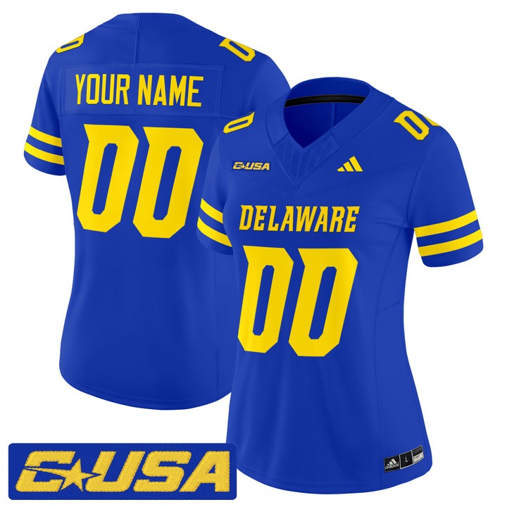 Women's Delaware Blue Hens Custom 2025 Vapor F.U.S.E. Limited Stitched Jersey - Royal Women's Delaware Blue Hens Custom 2025 Vapor F.U.S.E. Limited Stitched Jersey - Royal
