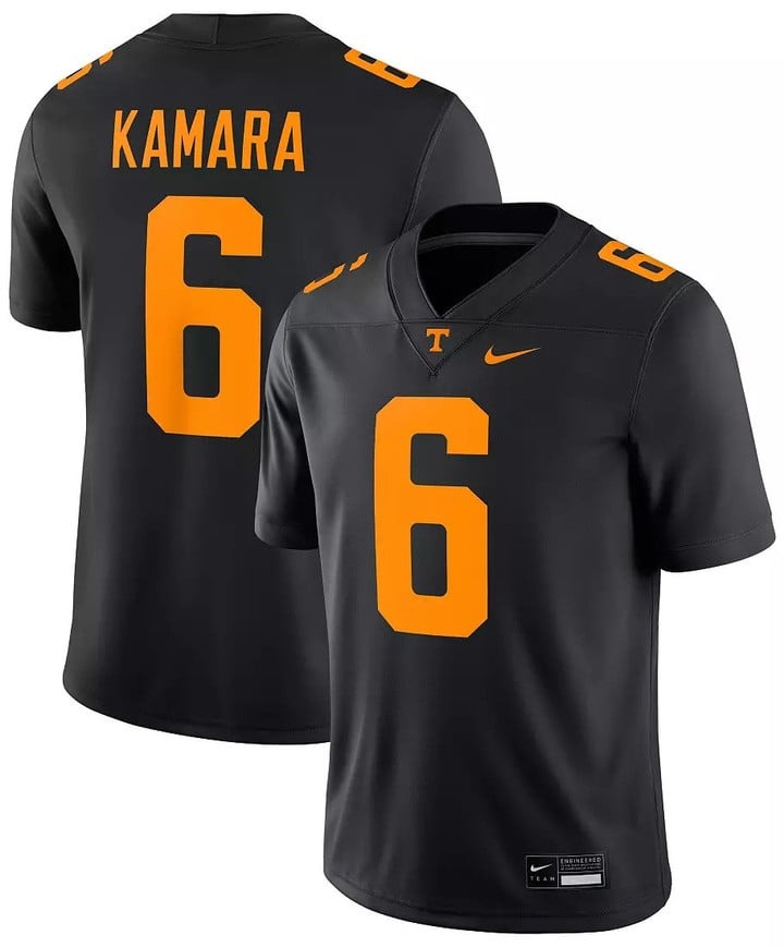 Men's Tennessee Volunteers #6  Alvin Kamara Black Nike Stitched Football Jersey