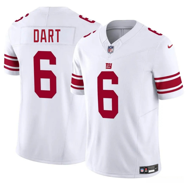 Toddlers New York Giants #6 Jaxson Dart White 2025 Draft F.U.S.E. Vapor Untouchable Limited Stitched Football Jersey Toddlers New York Giants #6 Jaxson Dart White 2025 Draft F.U.S.E. Vapor Untouchable Limited Stitched Football Jersey