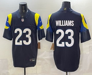 Men's Los Angeles Rams #23 Kyren Williams Midnight Mode Nike Rivalries 2025 F.U.S.E. Vapor Limited Jersey