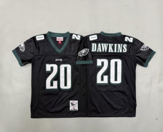 Youth Philadelphia Eagles #20 Brian Dawkins Black 2003 Throwback Stitched Jersey