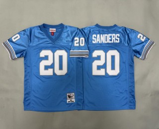 Youth Detroit Lions #20 Barry Sanders Blue 1996 Throwback Stitched Jersey