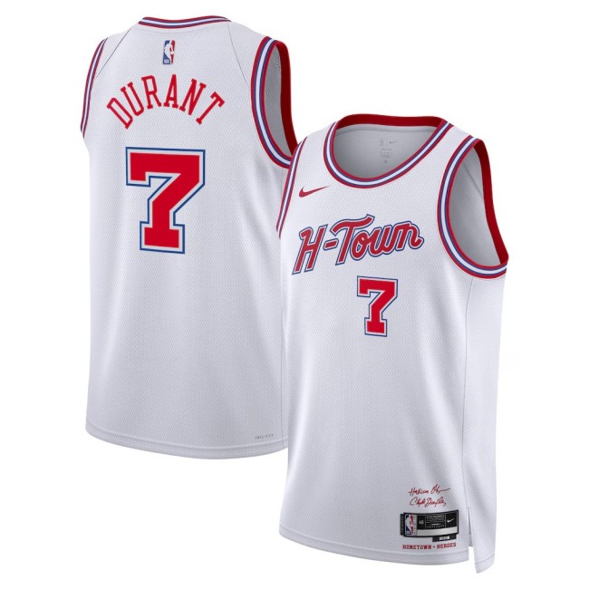 Men's Houston Rockets #7 Kevin Durant White NBA 2025-26 City Edition Nike Swingman Stitched Basketball Jersey