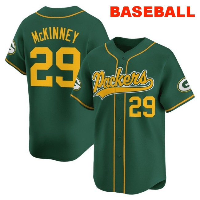 Men's Green Bay Packers #29 Baseball 2025 Nike Limited Stitched Jersey Green
