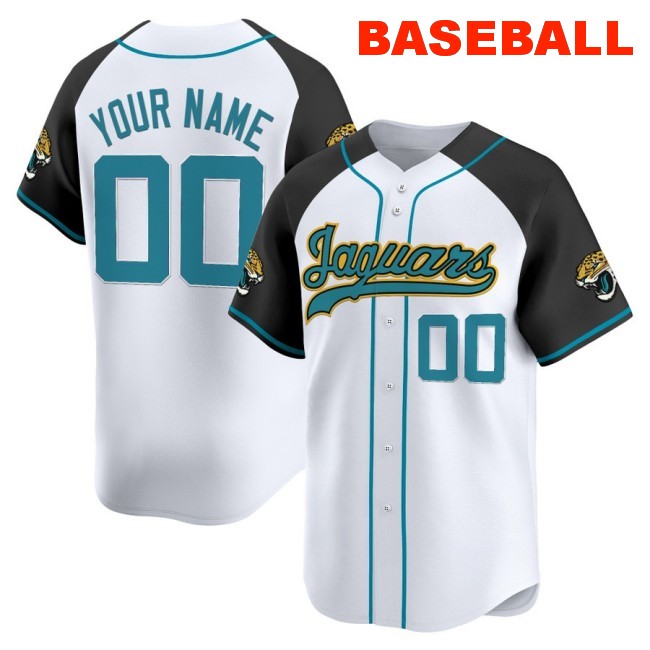 Nike Jacksonville Jaguars Custom Baseball 2025 Limited Stitched Jersey Black Alternate