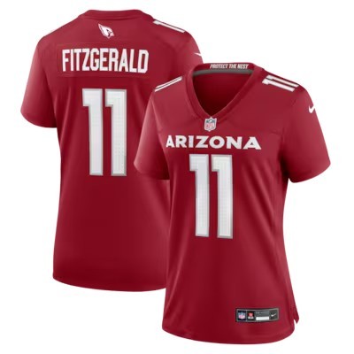 Women's Arizona Cardinals #11 Larry Fitzgerald Nike Cardinal Team Retired Stitched Vapor Limited Jersey