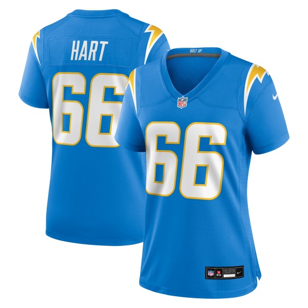 Women's Los Angeles Chargers #66 Bobby Hart Nike Powder Blue Team Stitched Game Jersey
