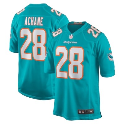 Men's Miami Dolphins #28 De'Von Achane Aqua Nike Player Stitched Vapor Untouchable Limited Jersey