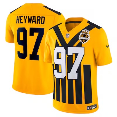 Men's Pittsburgh Steelers #97 Cameron Heyward Nike Gold Alternate Vapor F.U.S.E. Limited Stitched Jersey