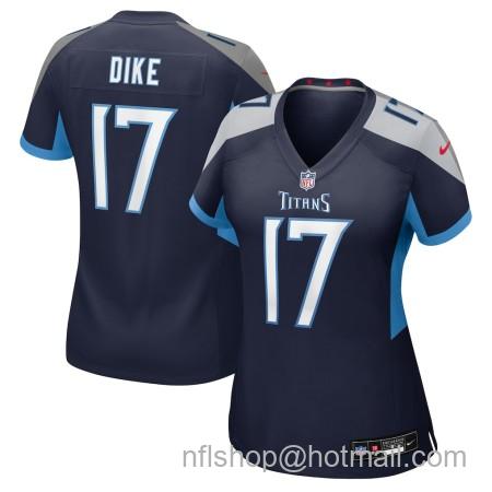 Women's Tennessee Titans #17 Chimere Dike Navy Team Stitched Vapor Untouchable Limited Jersey