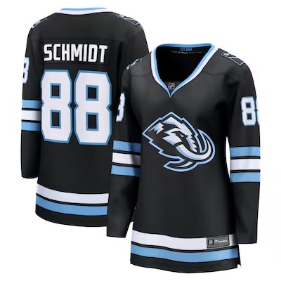 Women's Utah Mammoth #88 Nate Schmidt Black Home Stitched Breakaway Player Jersey